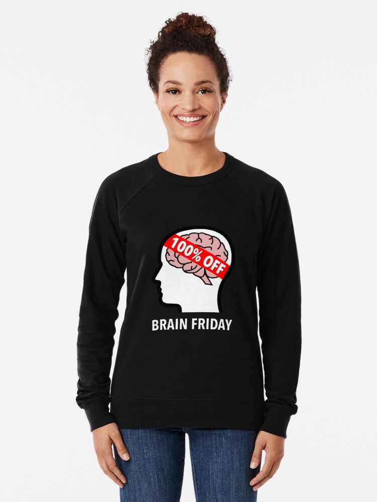 Brain Friday - 100% Off Lightweight Sweatshirt product image