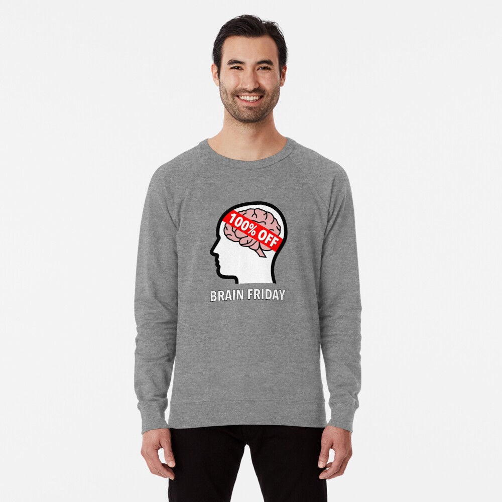 Brain Friday - 100% Off Lightweight Sweatshirt product image