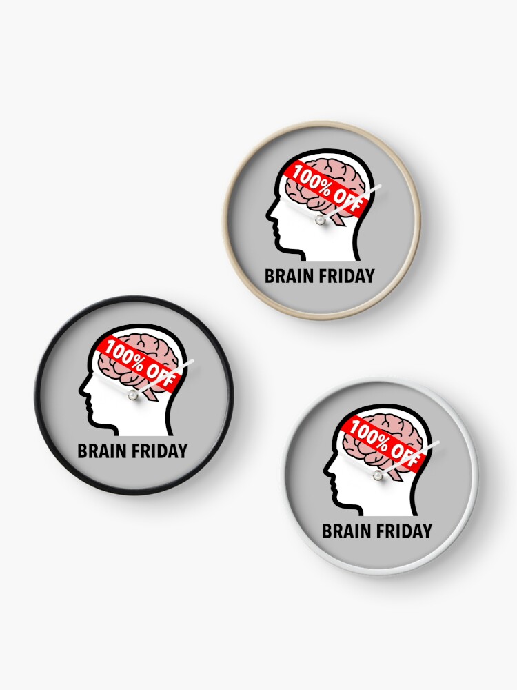 Brain Friday - 100% Off Wall Clock product image