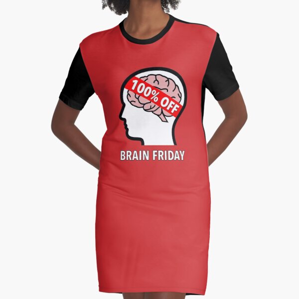 Brain Friday - 100% Off Graphic T-Shirt Dress product image