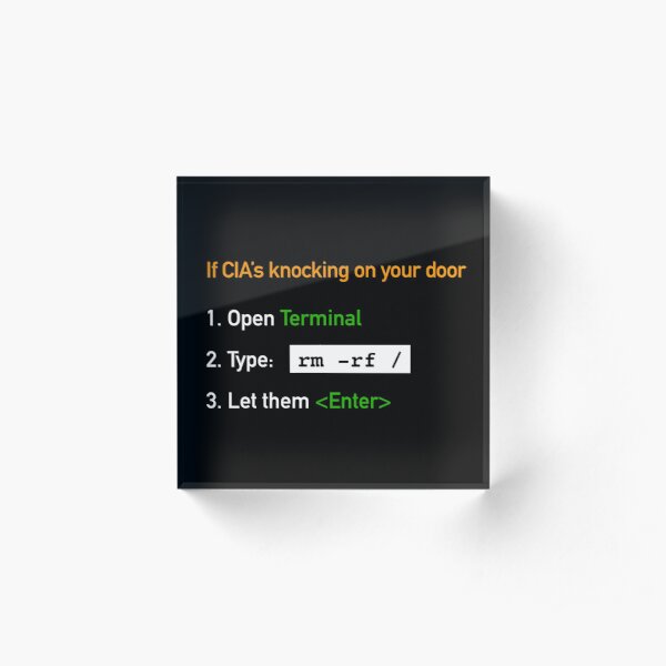 Useful Guide - If CIA's Knocking On Your Door Acrylic Block product image