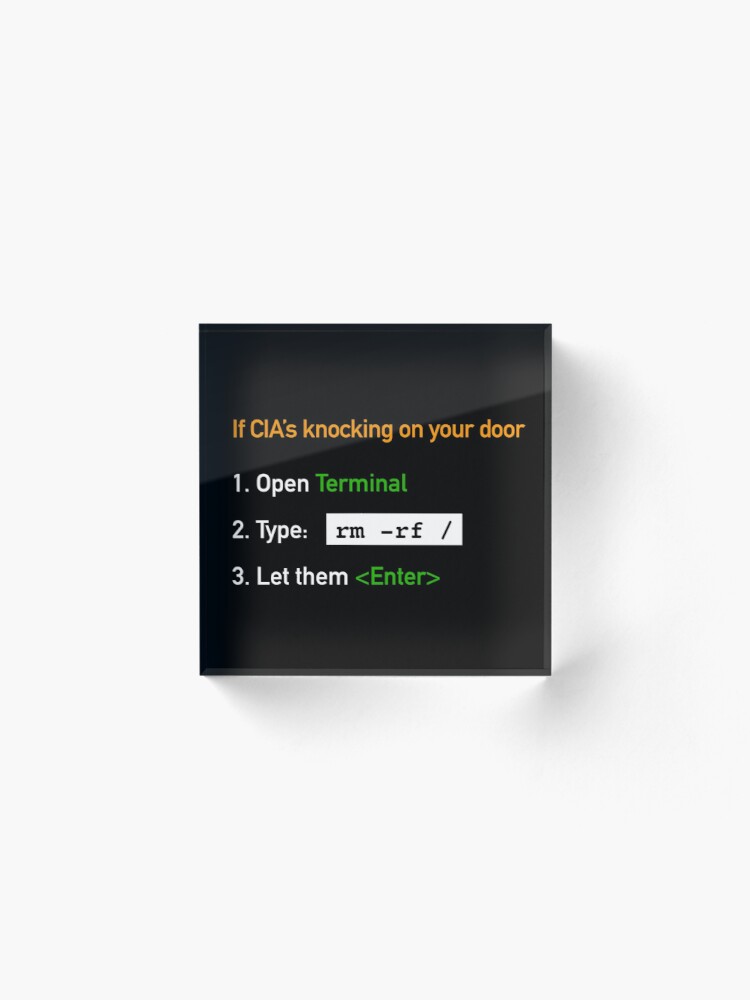 Useful Guide - If CIA's Knocking On Your Door Acrylic Block product image