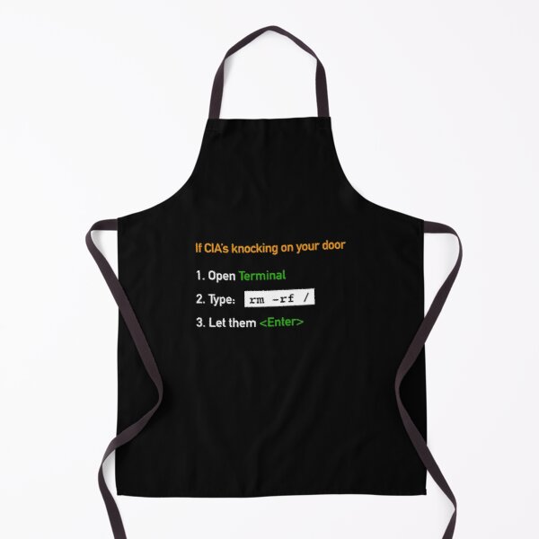 Useful Guide - If CIA's Knocking On Your Door Apron product image