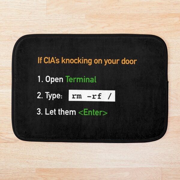 Useful Guide - If CIA's Knocking On Your Door Bath Mat product image