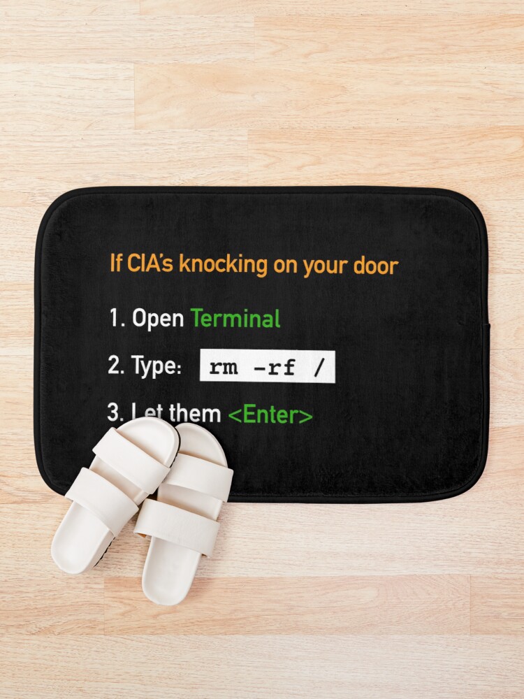 Useful Guide - If CIA's Knocking On Your Door Bath Mat product image