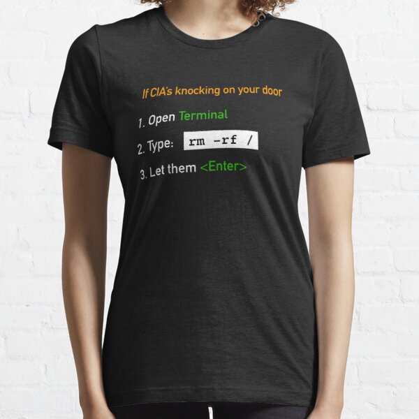 Useful Guide - If CIA's Knocking On Your Door Essential T-Shirt product image