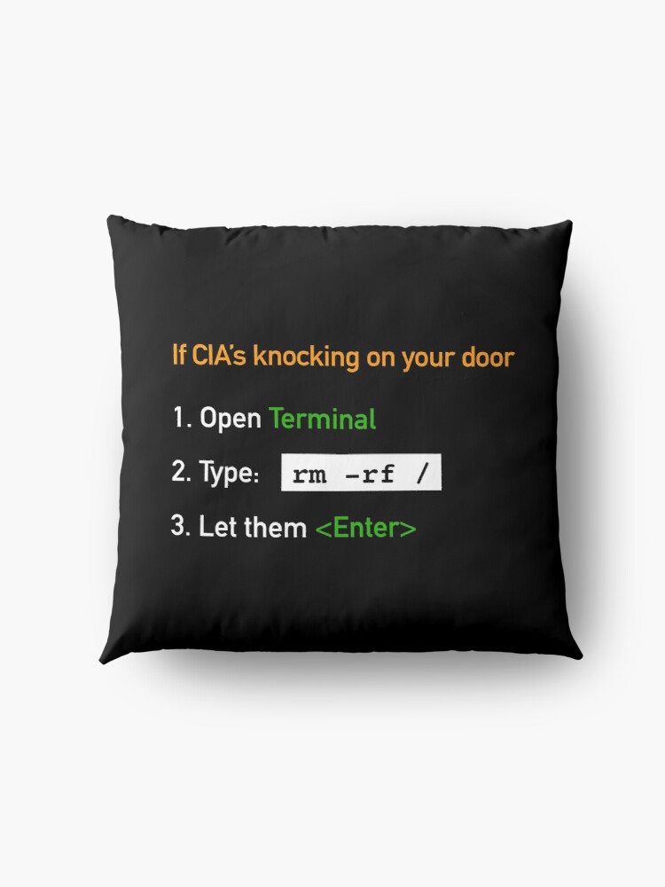 Useful Guide - If CIA's Knocking On Your Door Floor Pillow product image