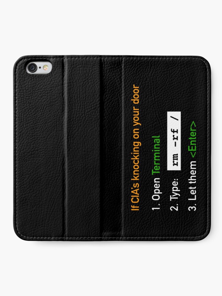 Useful Guide - If CIA's Knocking On Your Door iPhone Wallet product image