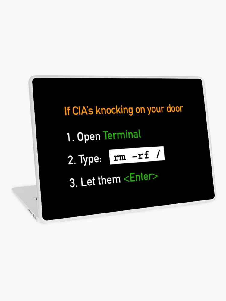 Useful Guide - If CIA's Knocking On Your Door Laptop Skin product image