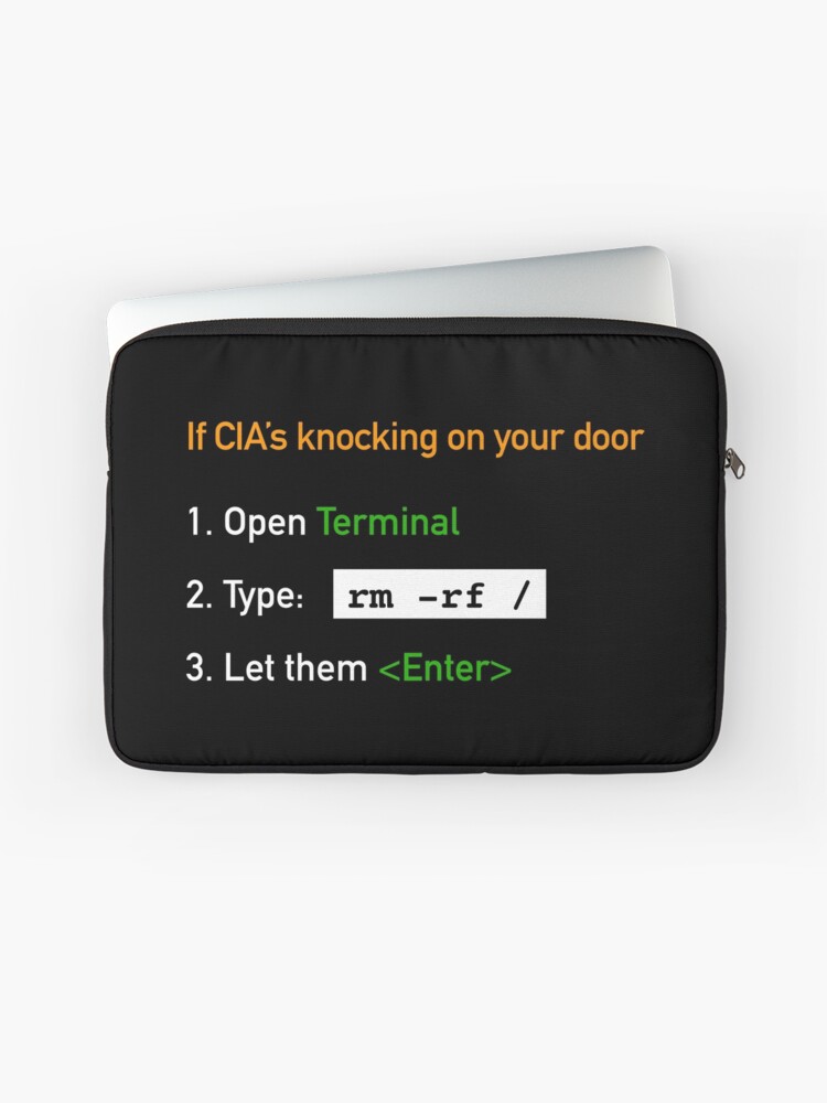 Useful Guide - If CIA's Knocking On Your Door Laptop Sleeve product image