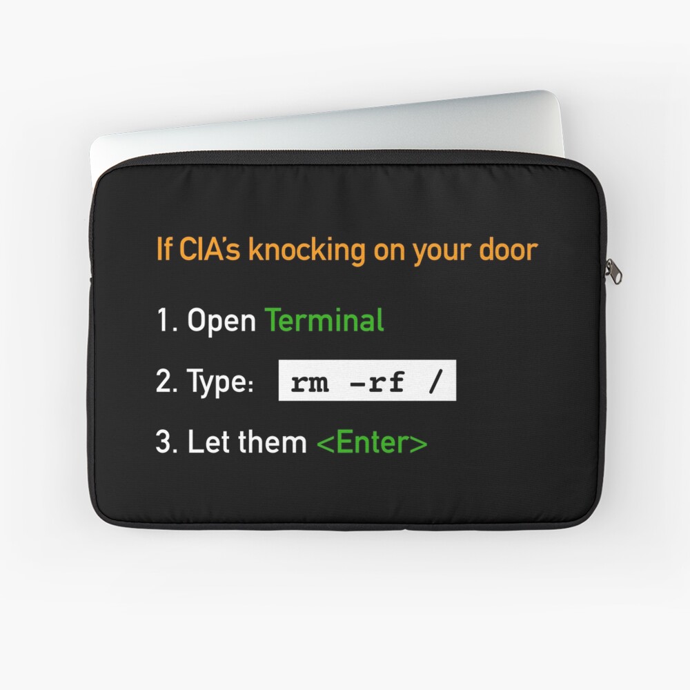 Useful Guide - If CIA's Knocking On Your Door Laptop Sleeve