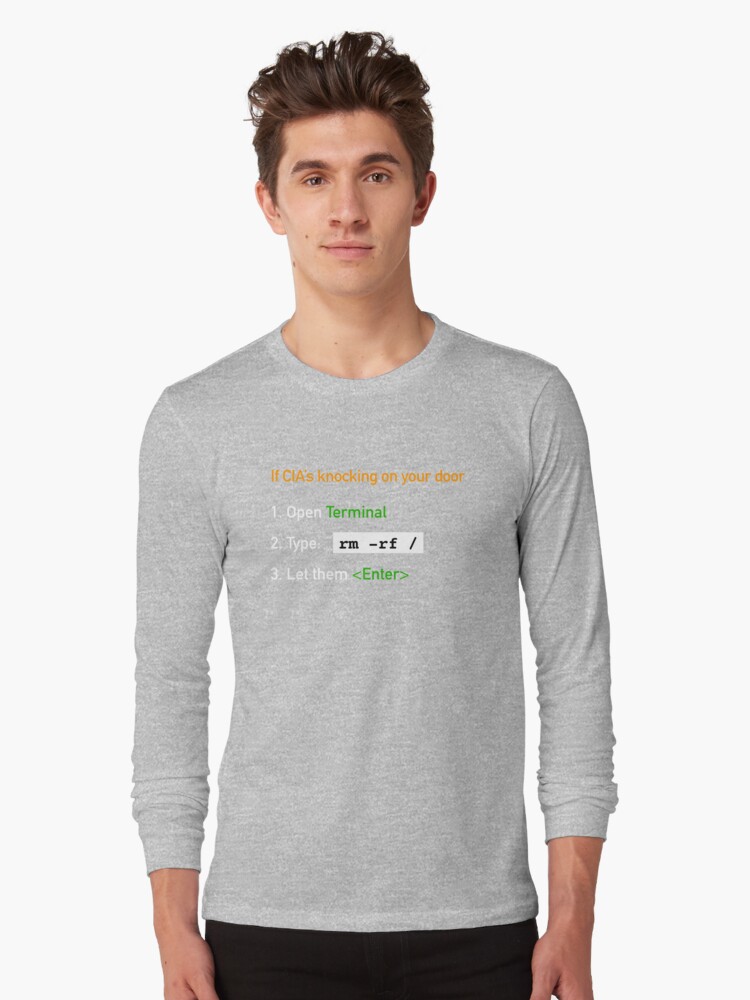 Useful Guide - If CIA's Knocking On Your Door Long Sleeve T-Shirt product image