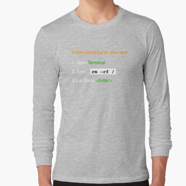 Useful Guide - If CIA's Knocking On Your Door Long Sleeve T-Shirt product image