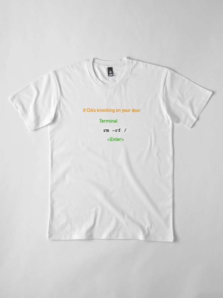 Useful Guide - If CIA's Knocking On Your Door Premium T-Shirt product image