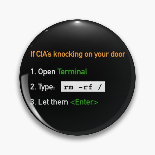 Useful Guide - If CIA's Knocking On Your Door Pinback Button product image