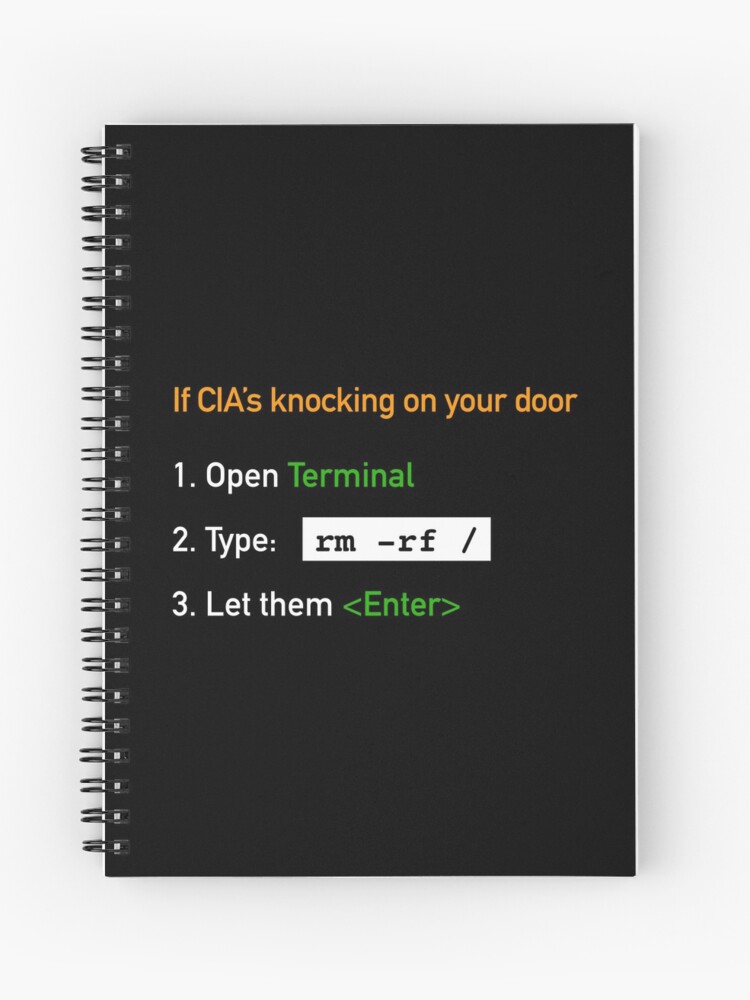 Useful Guide - If CIA's Knocking On Your Door Spiral Notebook product image
