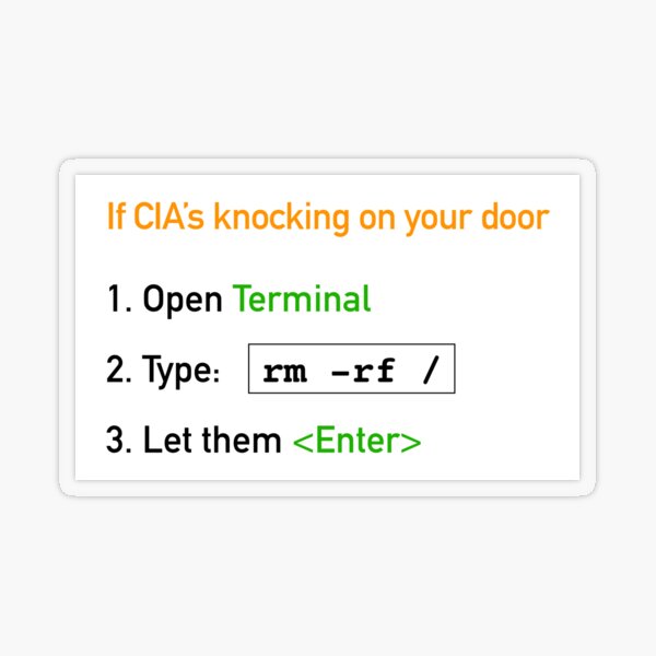 Useful Guide - If CIA's Knocking On Your Door Transparent Sticker product image