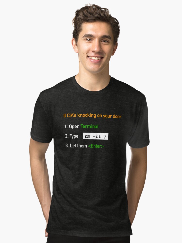 Useful Guide - If CIA's Knocking On Your Door Tri-Blend T-Shirt product image