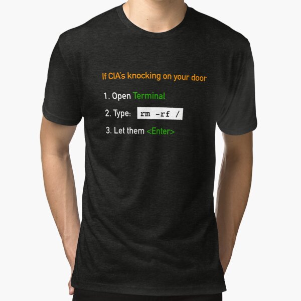 Useful Guide - If CIA's Knocking On Your Door Tri-Blend T-Shirt product image