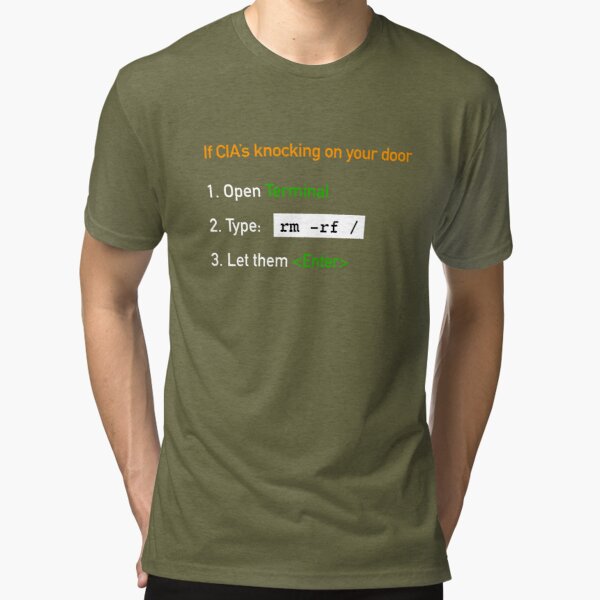 Useful Guide - If CIA's Knocking On Your Door Tri-Blend T-Shirt product image