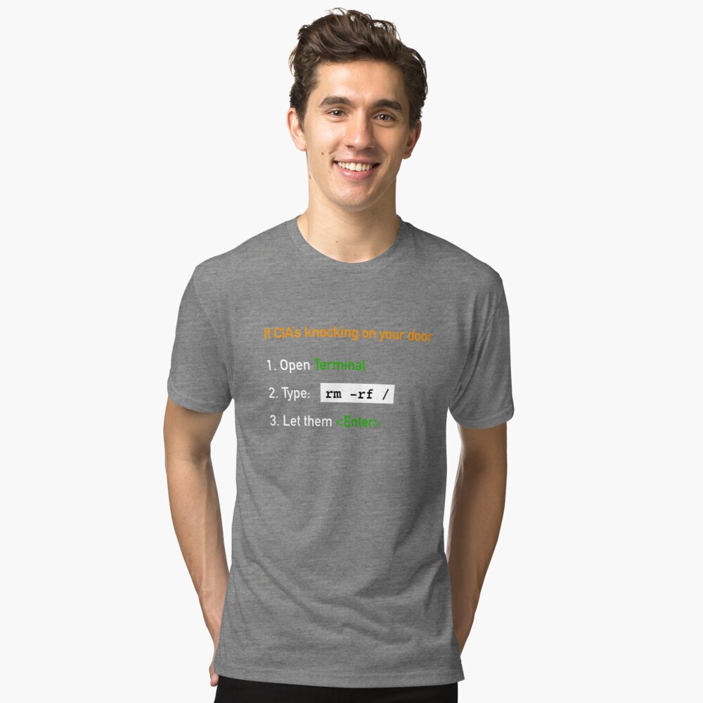 Useful Guide - If CIA's Knocking On Your Door Tri-Blend T-Shirt