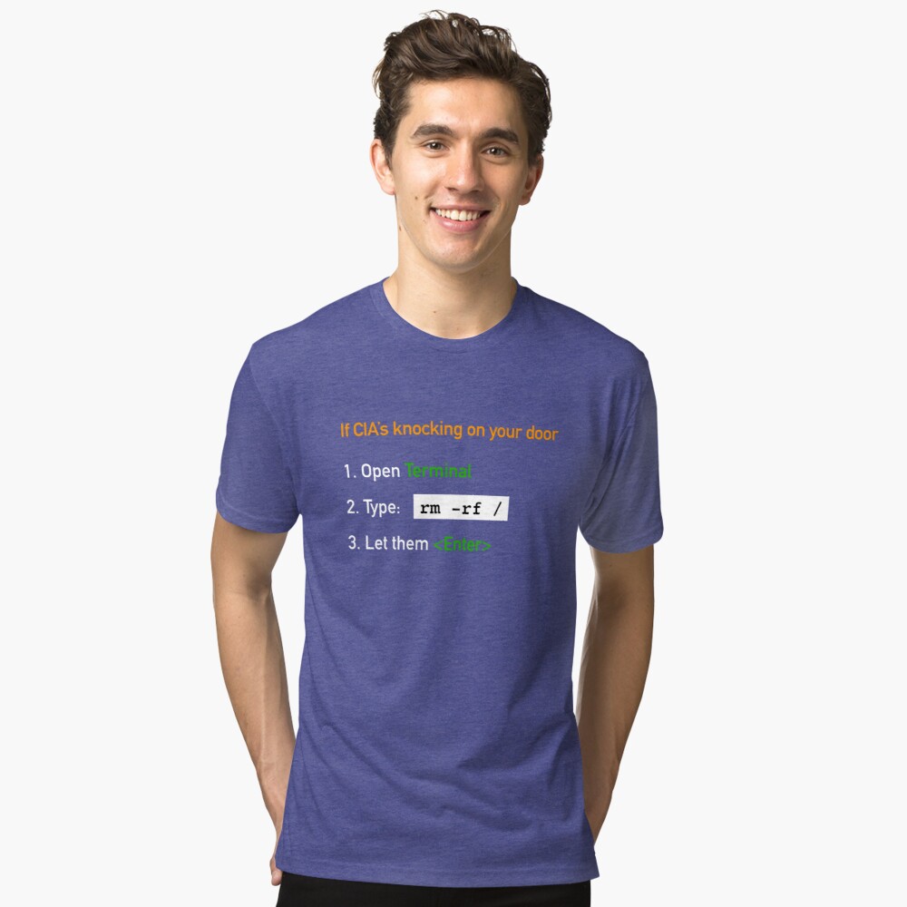 Useful Guide - If CIA's Knocking On Your Door Tri-Blend T-Shirt
