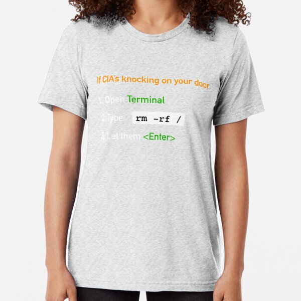 Useful Guide - If CIA's Knocking On Your Door Tri-Blend T-Shirt product image
