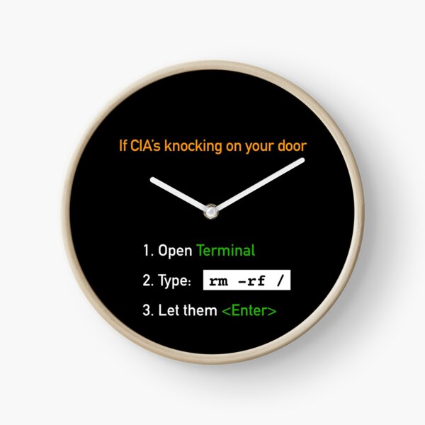 Useful Guide - If CIA's Knocking On Your Door Wall Clock product image