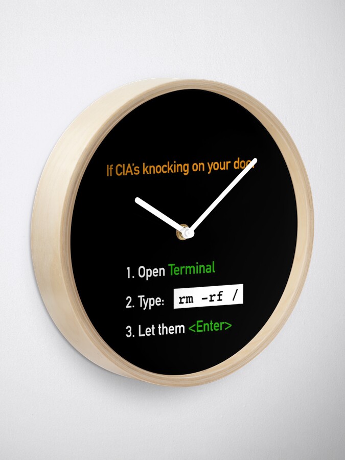Useful Guide - If CIA's Knocking On Your Door Wall Clock product image