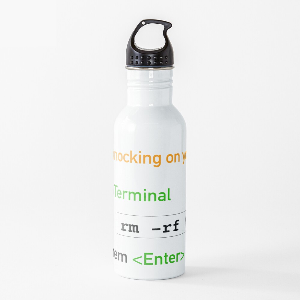 Useful Guide - If CIA's Knocking On Your Door Water Bottle product image