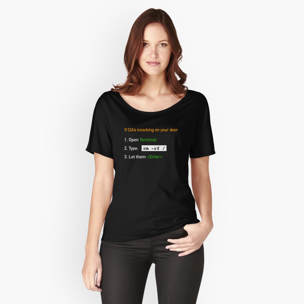 Useful Guide - If CIA's Knocking On Your Door Relaxed Fit T-Shirt