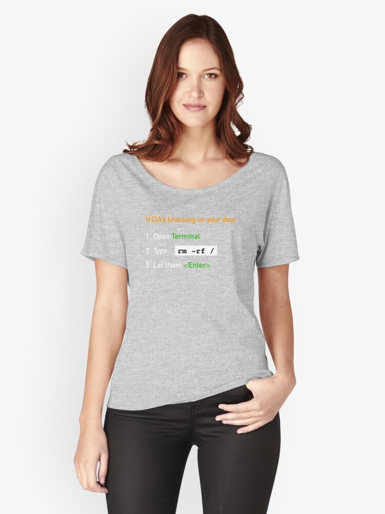 Useful Guide - If CIA's Knocking On Your Door Relaxed Fit T-Shirt product image