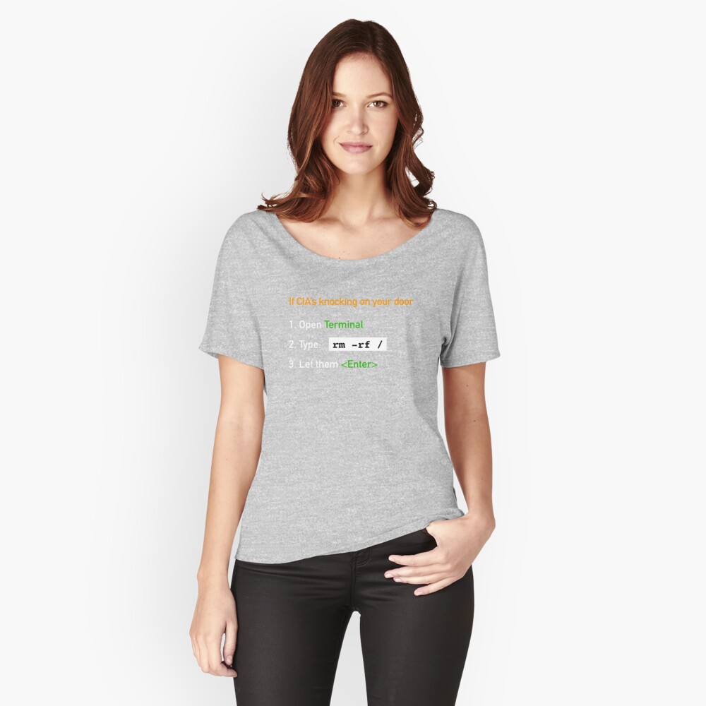 Useful Guide - If CIA's Knocking On Your Door Relaxed Fit T-Shirt product image