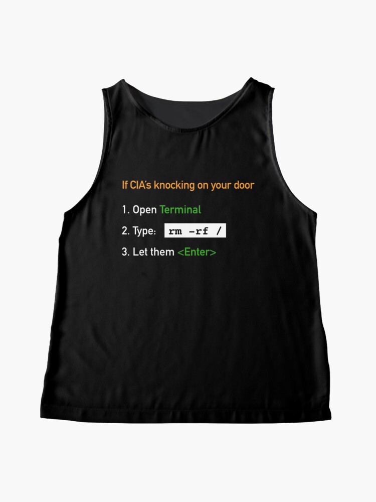 Useful Guide - If CIA's Knocking On Your Door Sleeveless Top product image