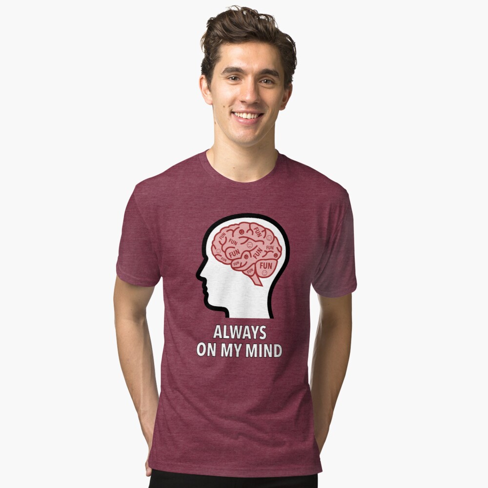 Fun Is Always On My Mind Tri-Blend T-Shirt product image