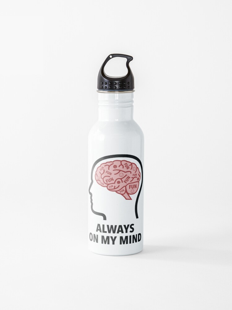 Fun Is Always On My Mind Water Bottle product image