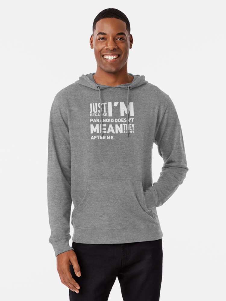 I'm Paranoid So They Are After Me Lightweight Hoodie product image