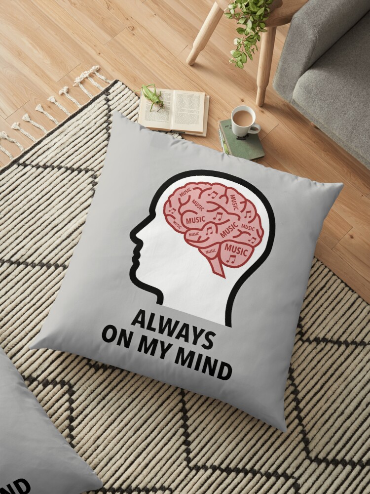 Music Is Always On My Mind Floor Pillow product image