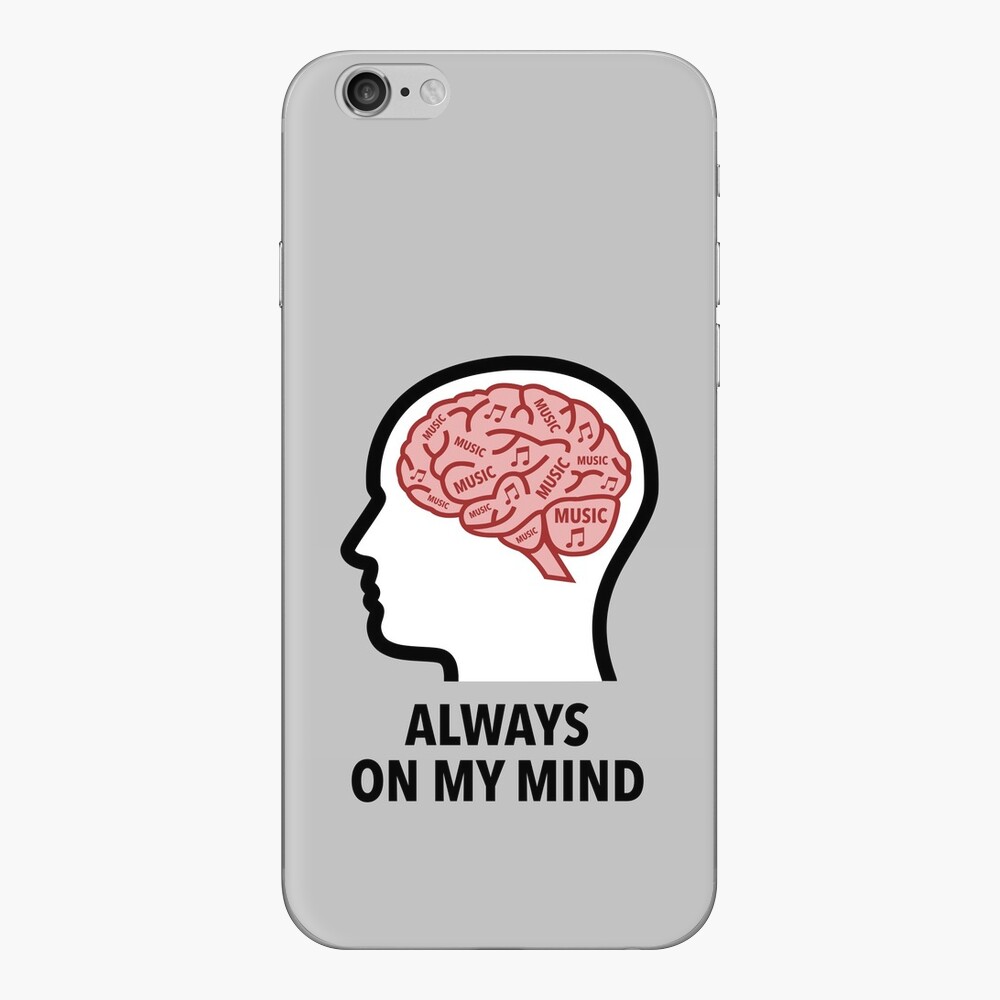 Music Is Always On My Mind iPhone Skin product image
