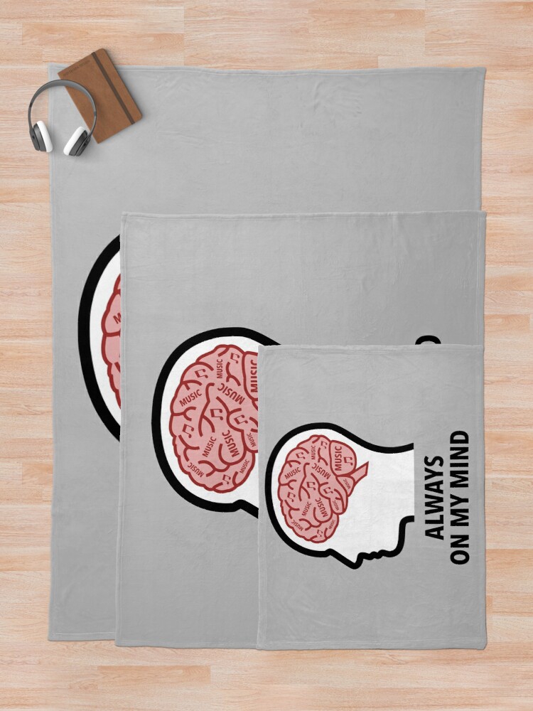 Music Is Always On My Mind Throw Blanket product image