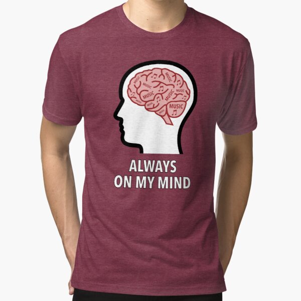 Music Is Always On My Mind Tri-Blend T-Shirt product image