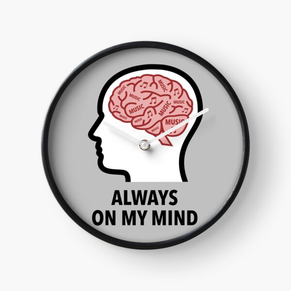 Music Is Always On My Mind Wall Clock product image