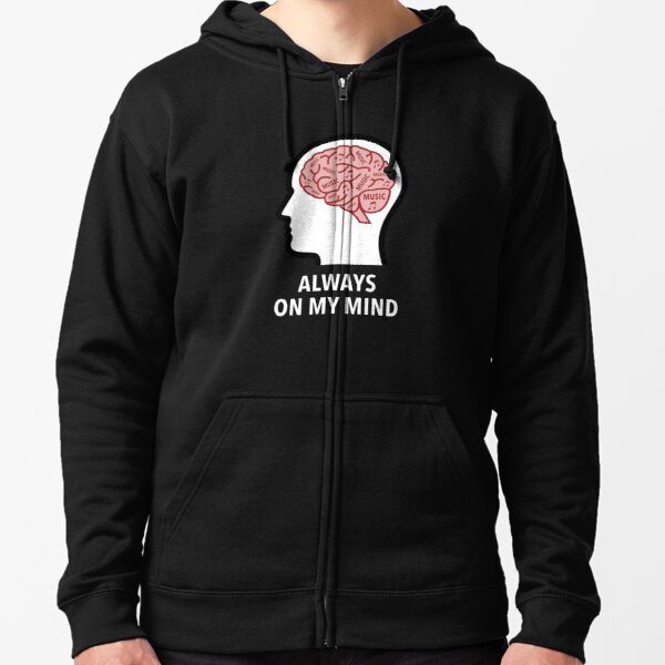 Music Is Always On My Mind Zipped Hoodie product image