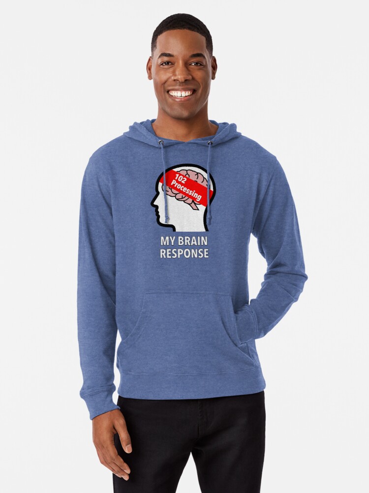 My Brain Response: 102 Processing Lightweight Hoodie product image