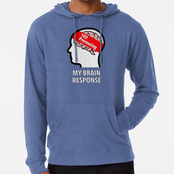 My Brain Response: 102 Processing Lightweight Hoodie product image