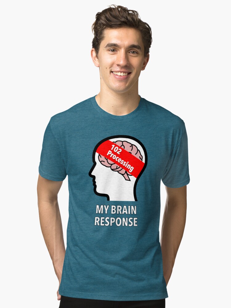 My Brain Response: 102 Processing Tri-Blend T-Shirt product image