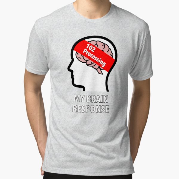 My Brain Response: 102 Processing Tri-Blend T-Shirt product image