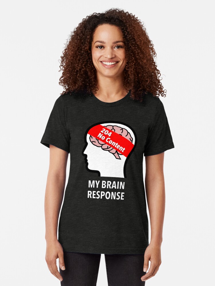 My Brain Response: 204 No Content Tri-Blend T-Shirt product image