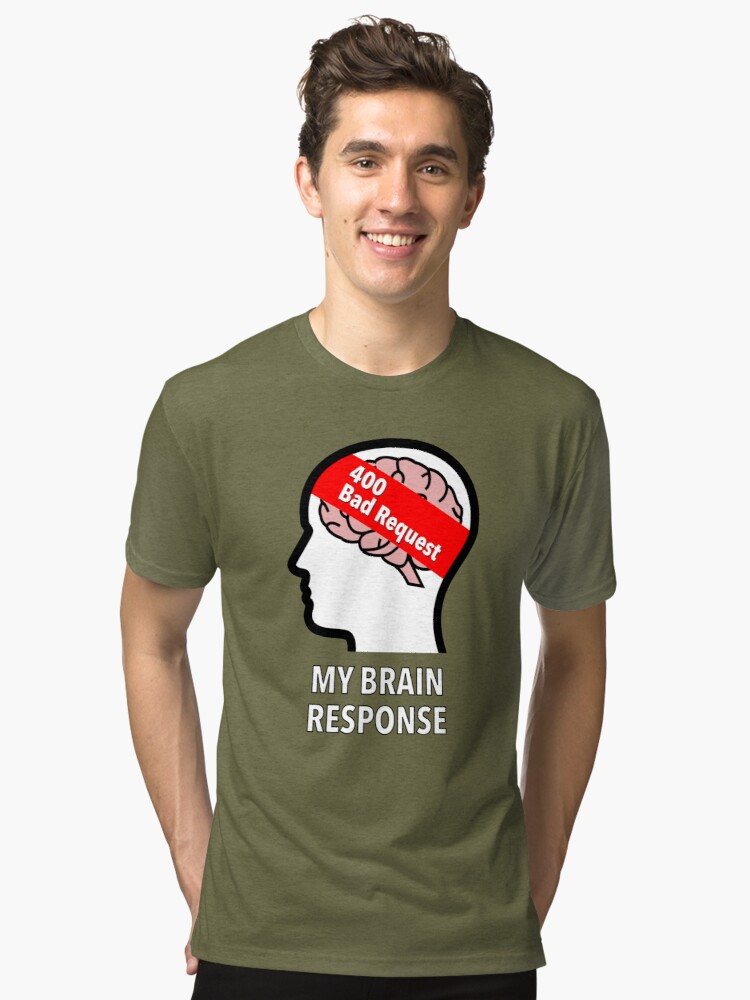 My Brain Response: 400 Bad Request Tri-Blend T-Shirt product image