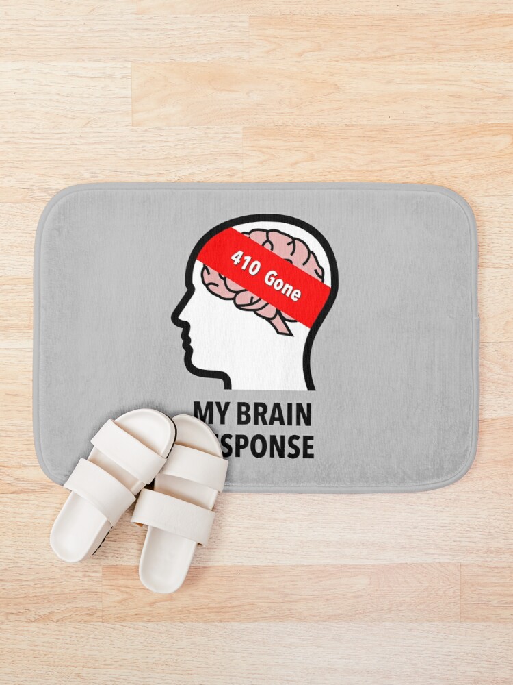 My Brain Response: 410 Gone Bath Mat product image